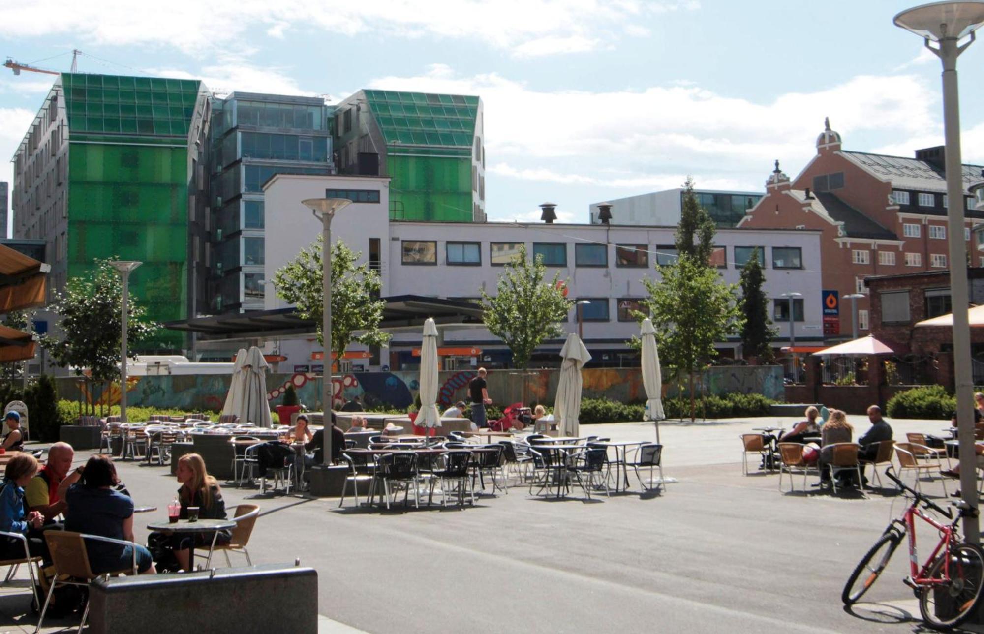 City Center Flat W Roof Top Terrace & Free Parking Oslo Eksteriør billede
